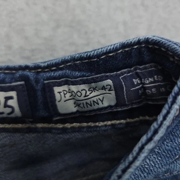 Miss Me Jeans Women's 25 Skinny Low Rise Med wash JP50025k-42 - Picture 7 of 12